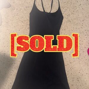 [SOLD] Flex It Pink carbon sporty dress. Small. Black. NWOT.